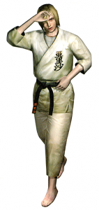 Resident Evil Outbreak File 2 Alyssa Ashcroft Costume Karate Uniform