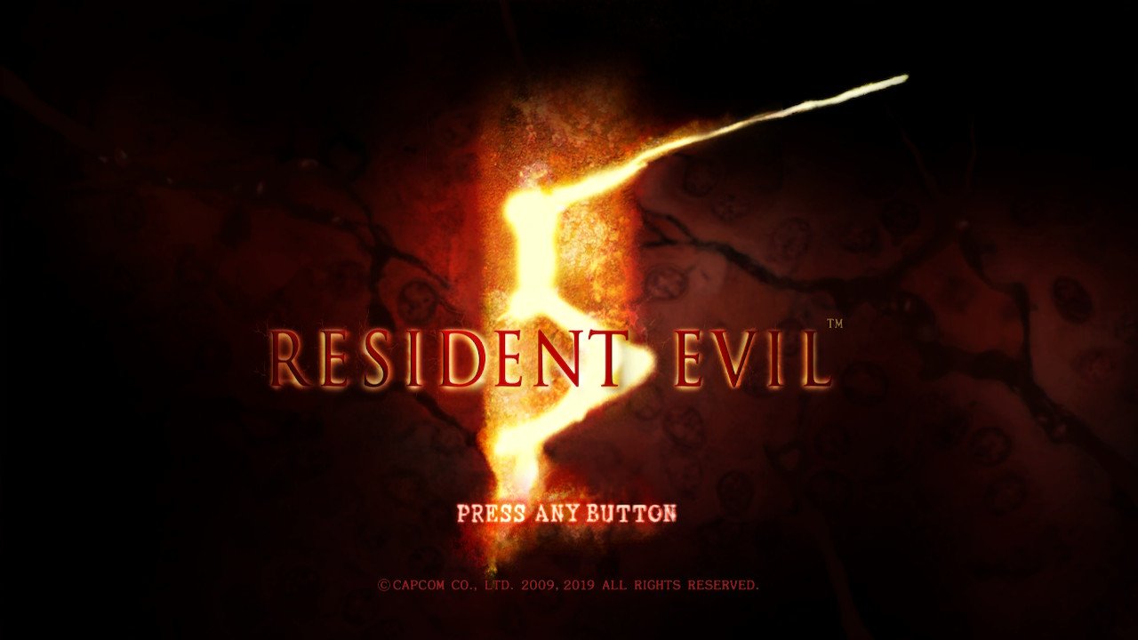 Resident Evil 5 Nintendo Switch Main Menu