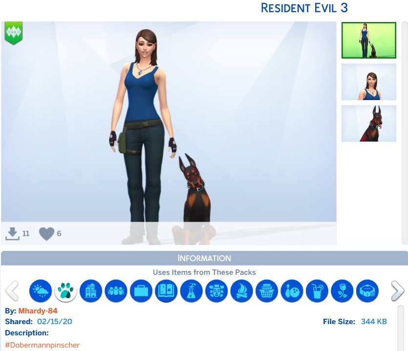 Resident Evil 3 The Sims 4