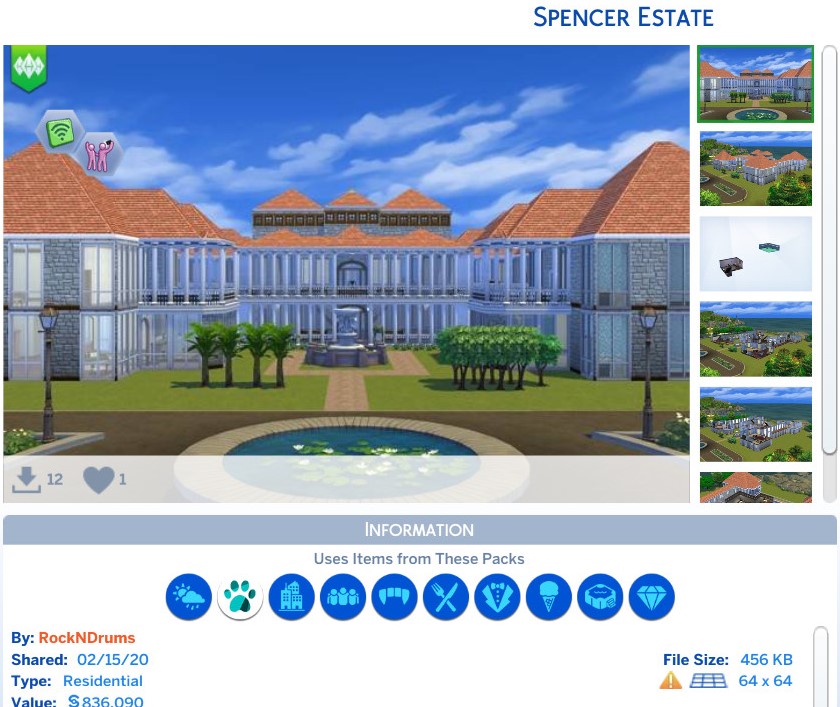 Resident Evil Spencer Estate The Sims 4