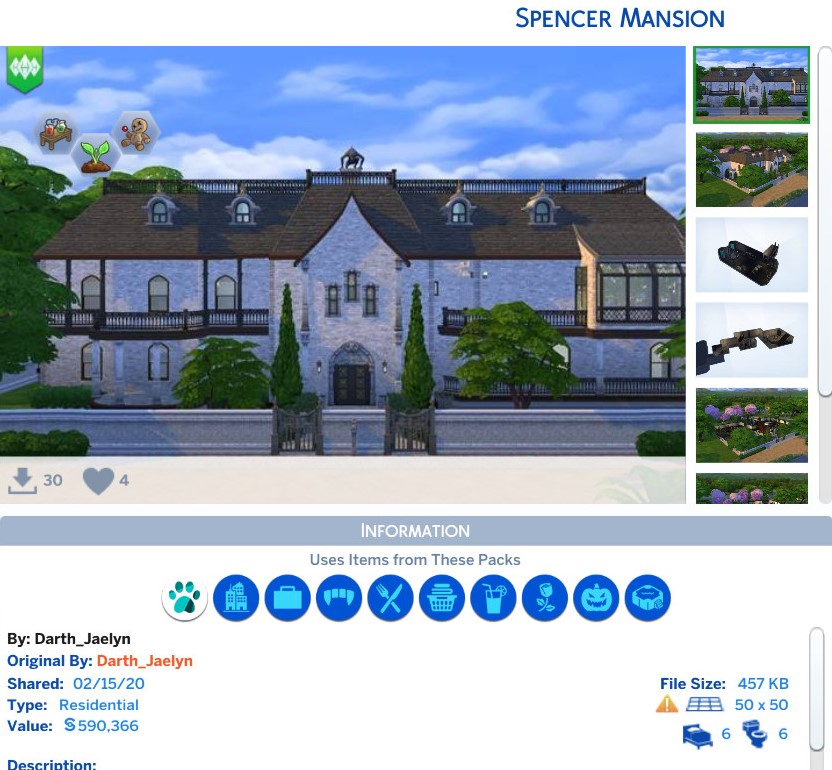 Resident Evil Spencer Mansion The Sims 4