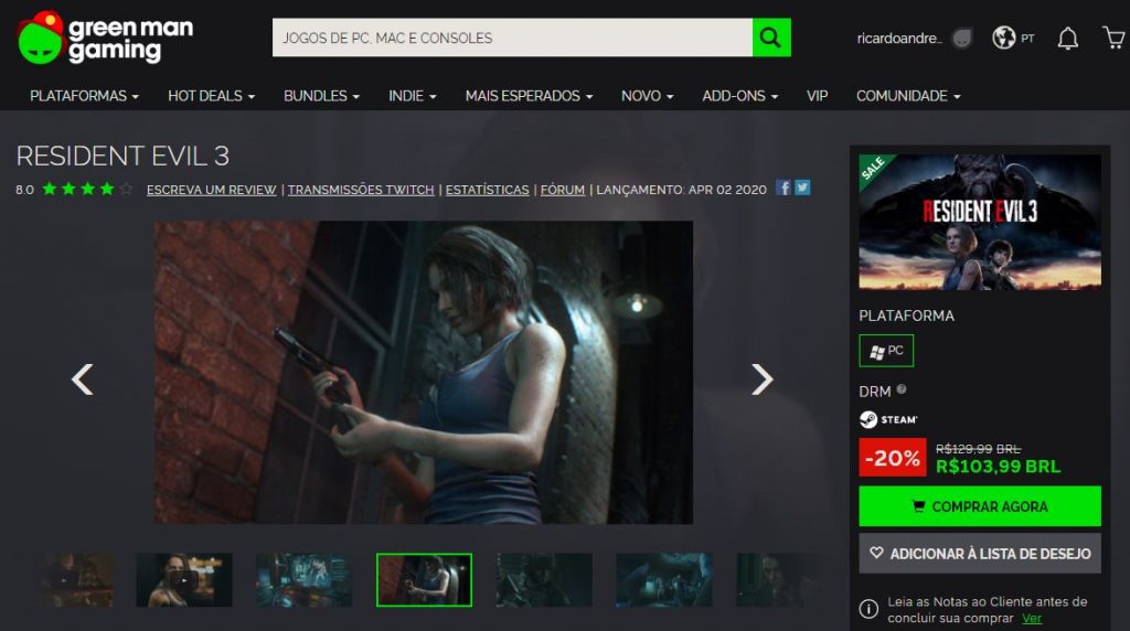 Promoção: Jogos de PC estão mais baratos na Green Man Gaming do que na Steam