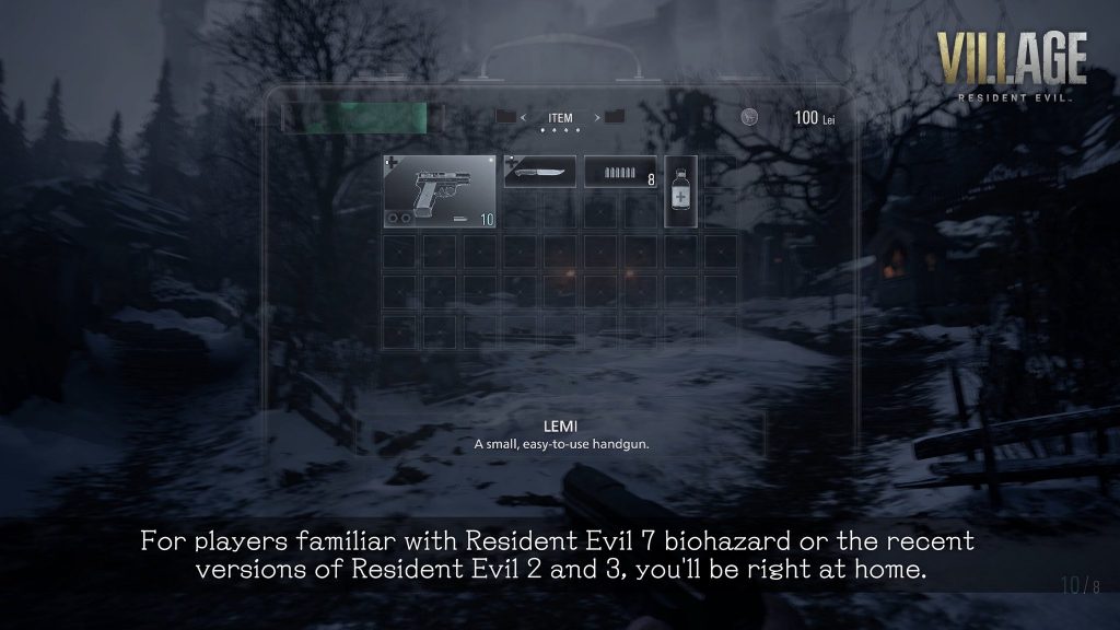 Resident Evil 8 Village Inventory