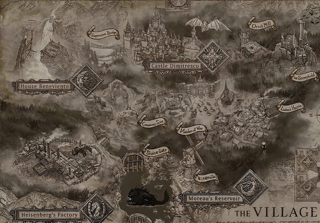 Resident Evil 8 Village Map