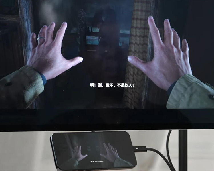 Jogador roda Resident Evil Village no iPhone 15 com monitor externo e  controle DualSense