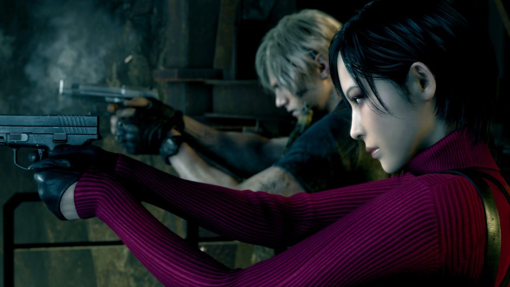 Ada Wong e Leon S. Kennedy em Resident Evil 4