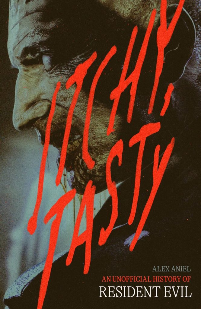 Capa do livro "Itchy, Tasty: An Unofficial History of Resident Evil"