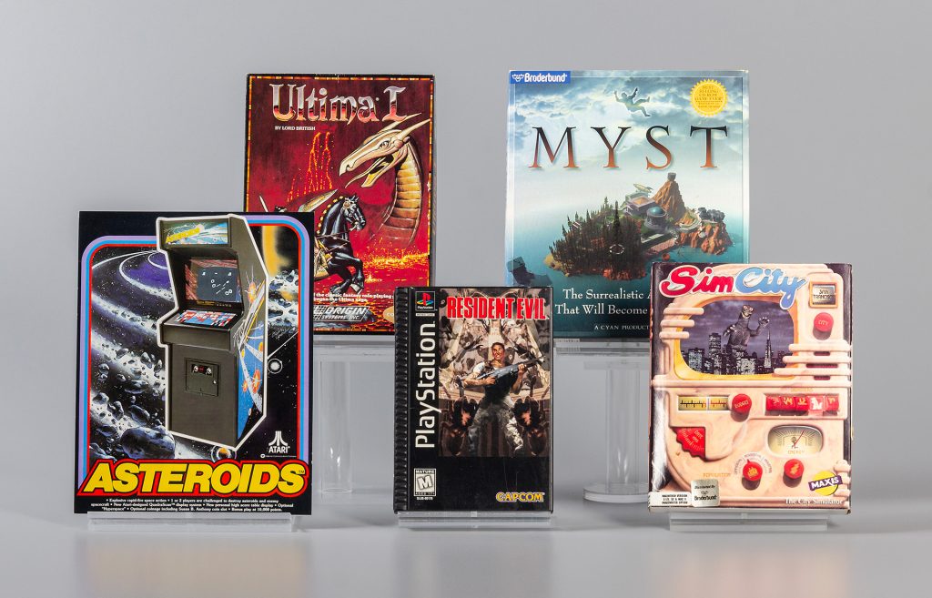 World Video Game Hall of Fame - Resident Evil, Asteroids, Myst, SimCity e Ultima