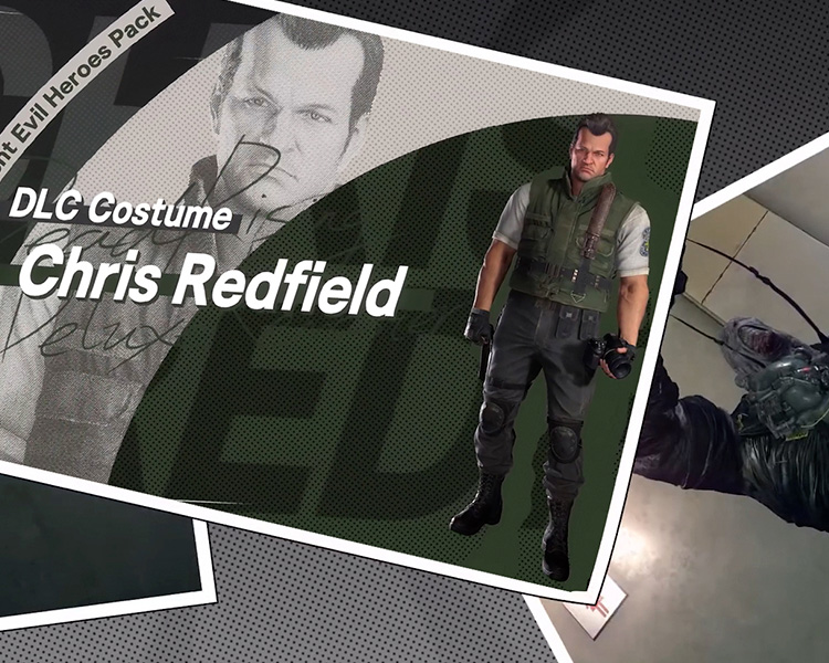 Dead Rising Deluxe Remaster - Chris Redfield e Nemesis de Resident Evil