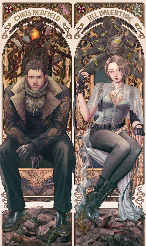 Chris Redfield e Jill Valentine - Resident Evil