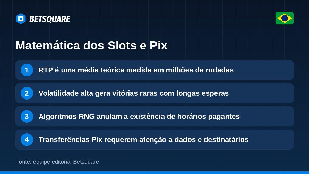 Infográfico explicando os conceitos de RTP, volatilidade estatística e segurança no Pix
